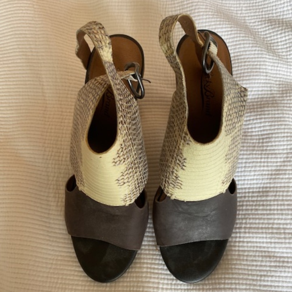 Lucky Brand Open Toe Heeled Mules